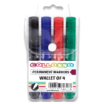 Collosso Permanent Markers - wallet of 4's 